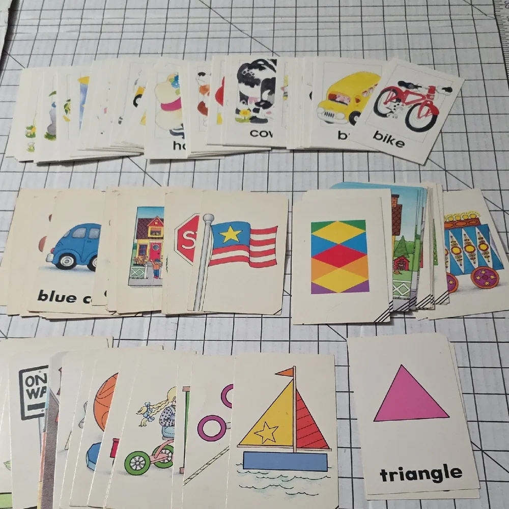 10-Sets Flash Cards Alphabet Shapes Capital Lowercase Picture Educatnl, Complete